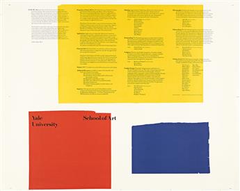 PAUL RAND (1914-1996).  [YALE UNIVERSITY ART SCHOOL]. Group of 3 items. Sizes vary.